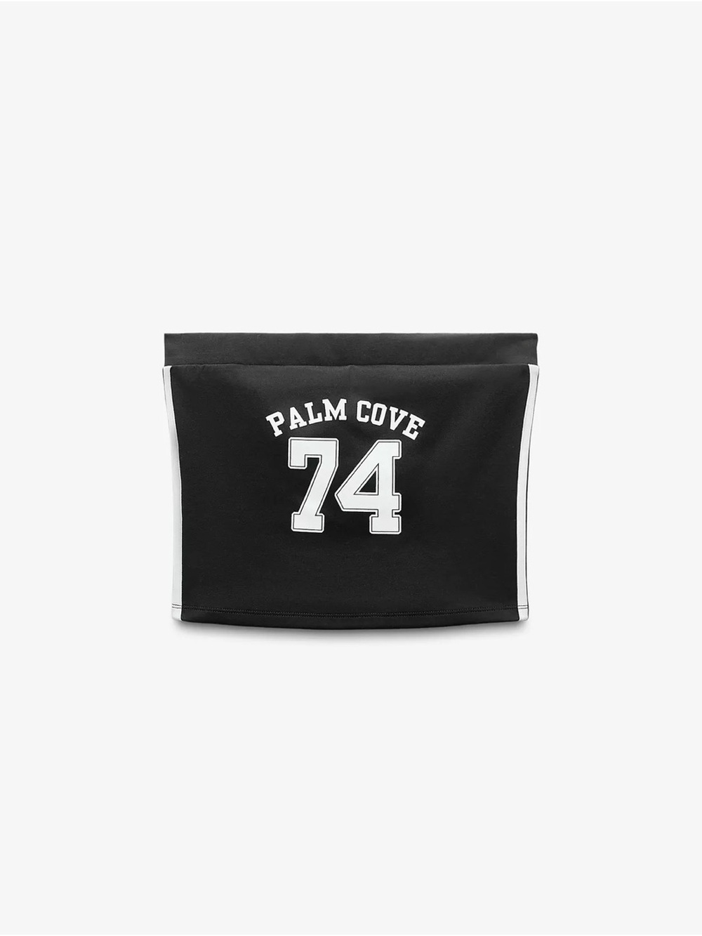 Zara Black varsity bandeau top